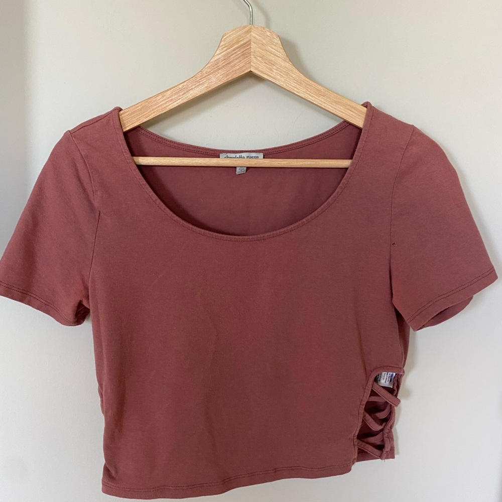 Women's Mauve Crop Top